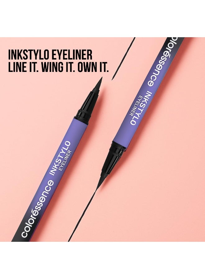 كالرسينس قلم تحديد العيون كولوريسنس إنك ستايلو سكتش، أسود | يدوم طويلاً | سريع الجفاف | مقاوم للماء | مقاوم للتلطخ | طرف دقيق | صبغة غنية - Image 3